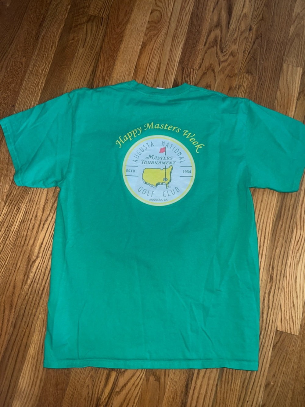 "Happy Masters Week" Augusta National Golf Club Tee